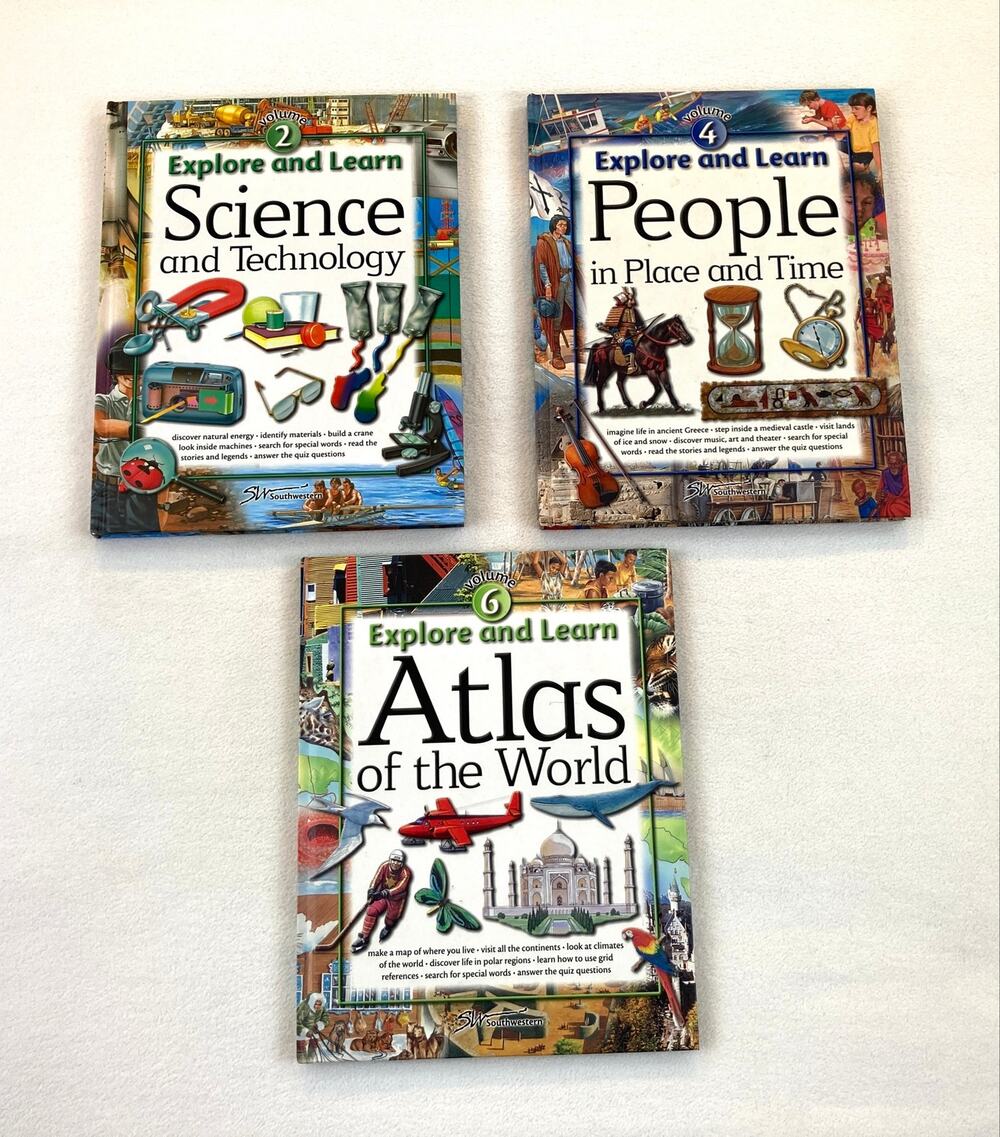Youth Explore & Learn 3 Book Vintage Set Volumes 2-4-6 Southwestern